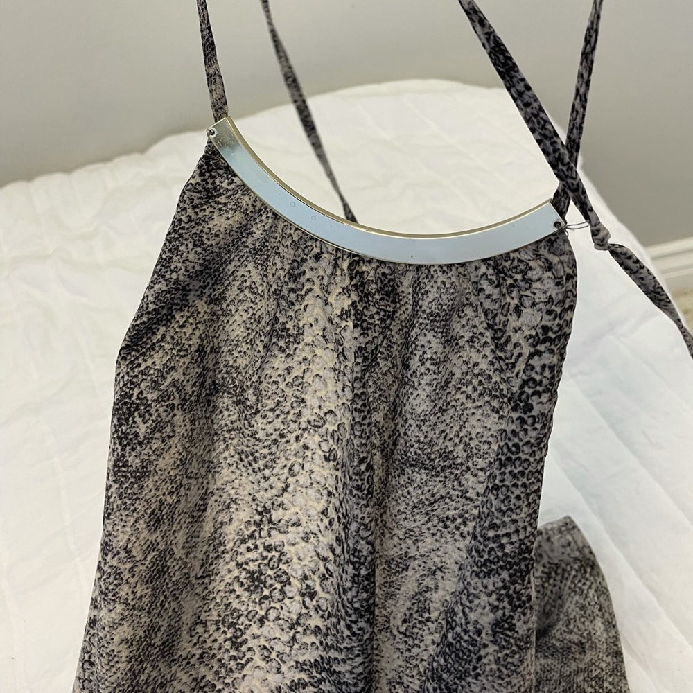 En Creme Snake Dress